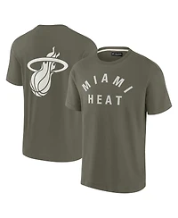 Fanatics Signature Men's and Women Olive Miami Heat Elements Super Soft Short Sleeve T-Shirt