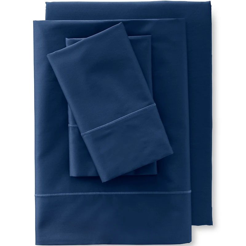 Lands' End 400 Thread Count Premium Supima Cotton Sateen Pillowcases