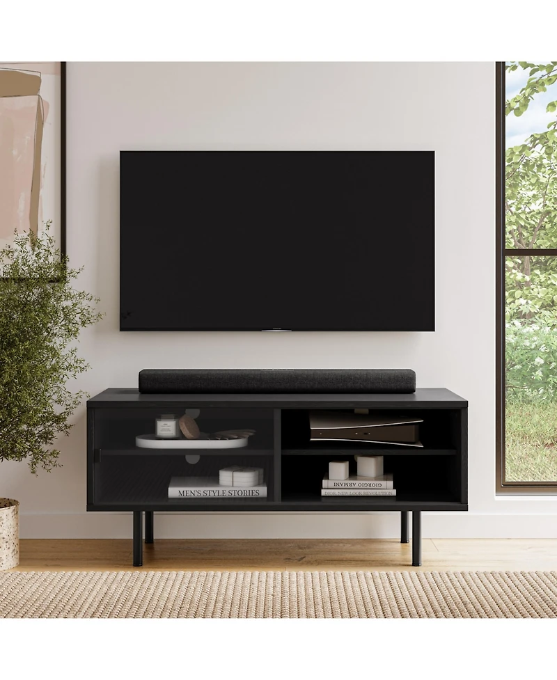 Amber & Emily Tv Stand with Glass Doors for TVs up to 55"