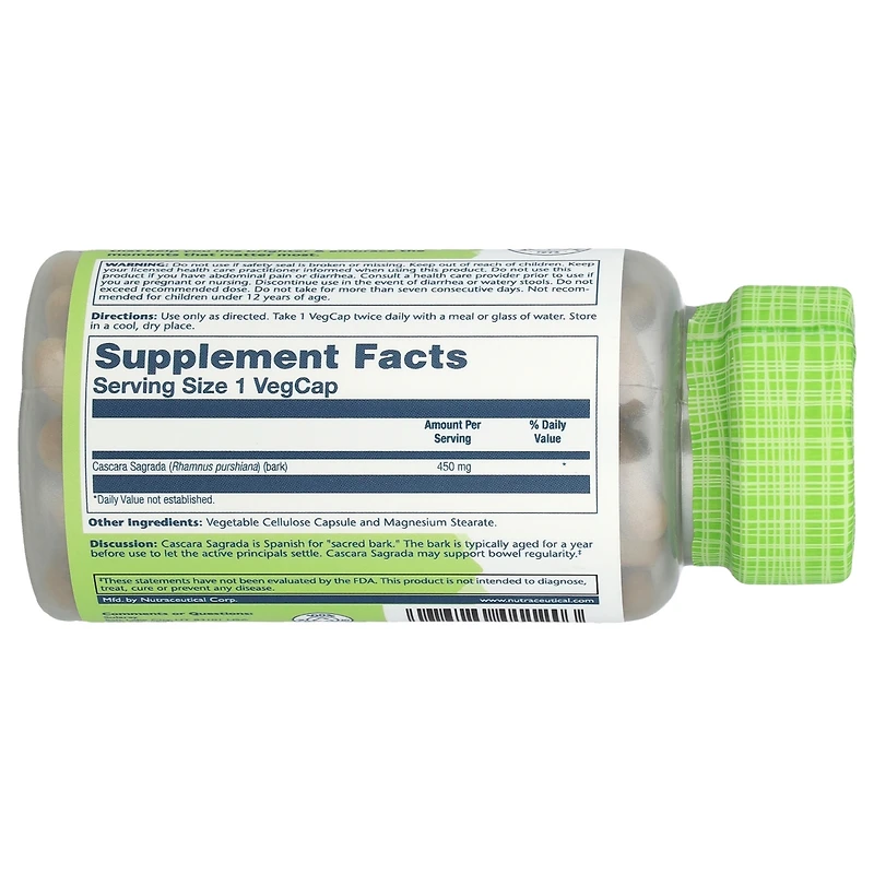 Solaray True Herbs Cascara Sagrada 450 mg