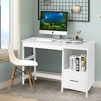 47.5'' Computer Desk Trestle Desk Writing Study Workstation