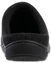Isotoner Men's Heathered Cord Knit Jermaine Clog Slipper with Micro Terry Lining