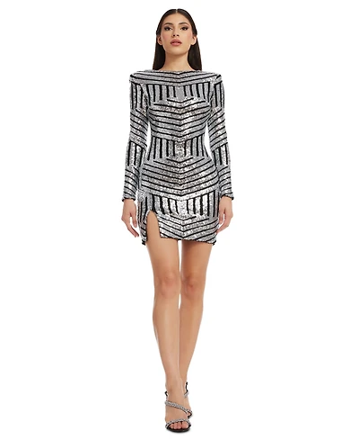 Dress the Population Women's Nathalia Sequined Bodycon