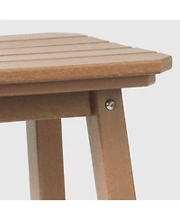 WestinTrends 5-Piece Hdpe Outdoor Patio Dining Bar Bistro Table Set with Counter High Stools