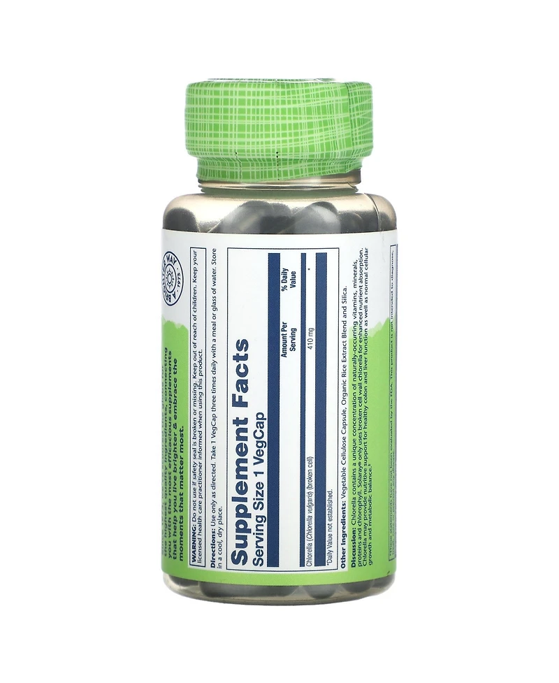 Solaray True Herbs Broken Cell Chlorella 410 mg
