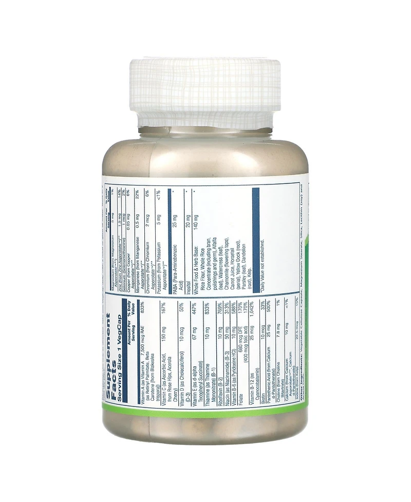 Solaray - Once Daily High Energy W/O Iron, 90 capsules