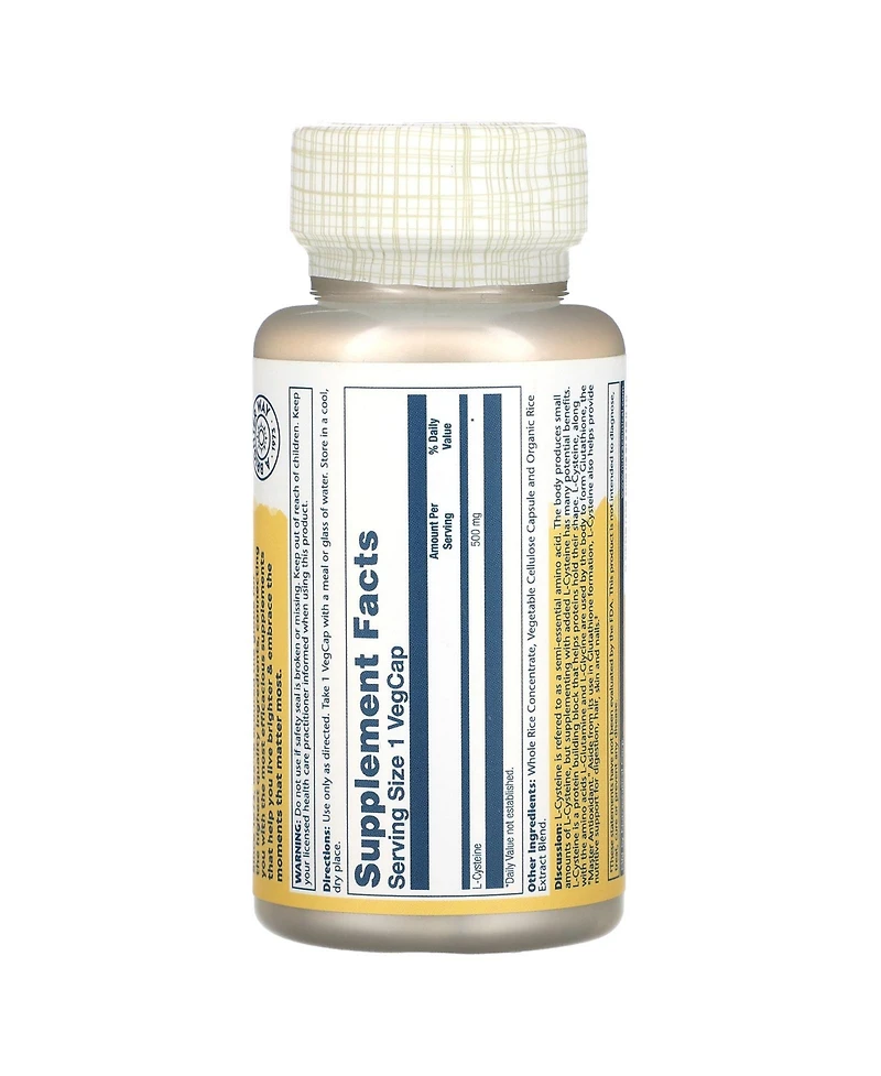 Solaray L-Cysteine 500 mg