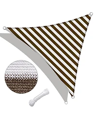 3 Ft 97% Uv Block Hdpe Triangle Sun Shade Sail Canopy Outdoor Patio Poolside