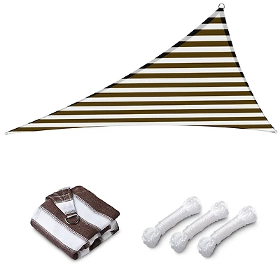 3 Ft 97% Uv Block Hdpe Triangle Sun Shade Sail Canopy Outdoor Patio Poolside