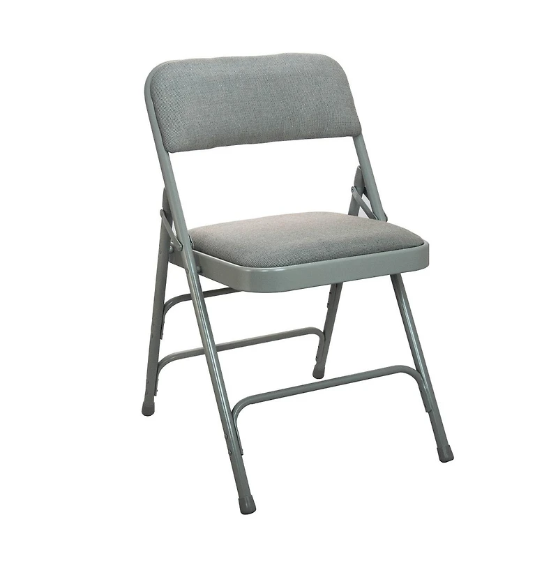 Emma+Oliver Padded Metal Folding Chair - Fabric Seat