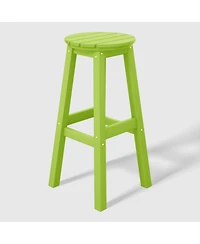 WestinTrends 29" Hdpe Outdoor Patio Round Bar Stool Set of 3