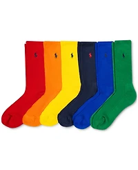 Polo Ralph Lauren Men's 6-Pk. Performance Colorful Crew Socks