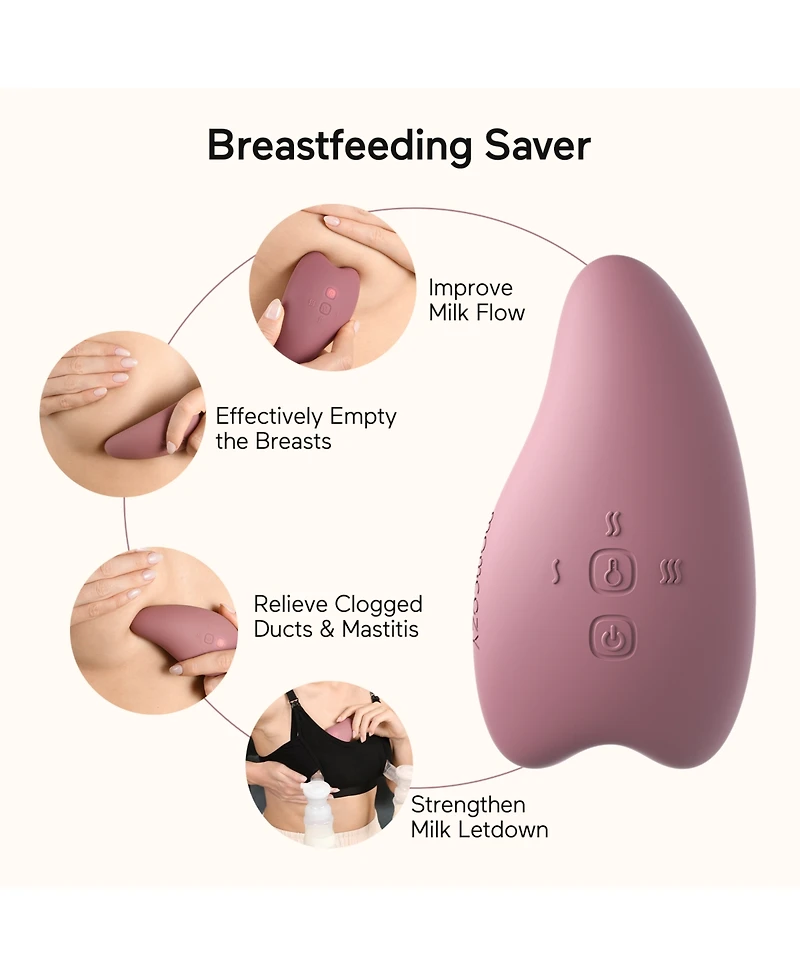 Warming and Vibration Lactation Massager