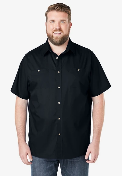 KingSize Big & Tall Short-Sleeve Pocket Sport Shirt