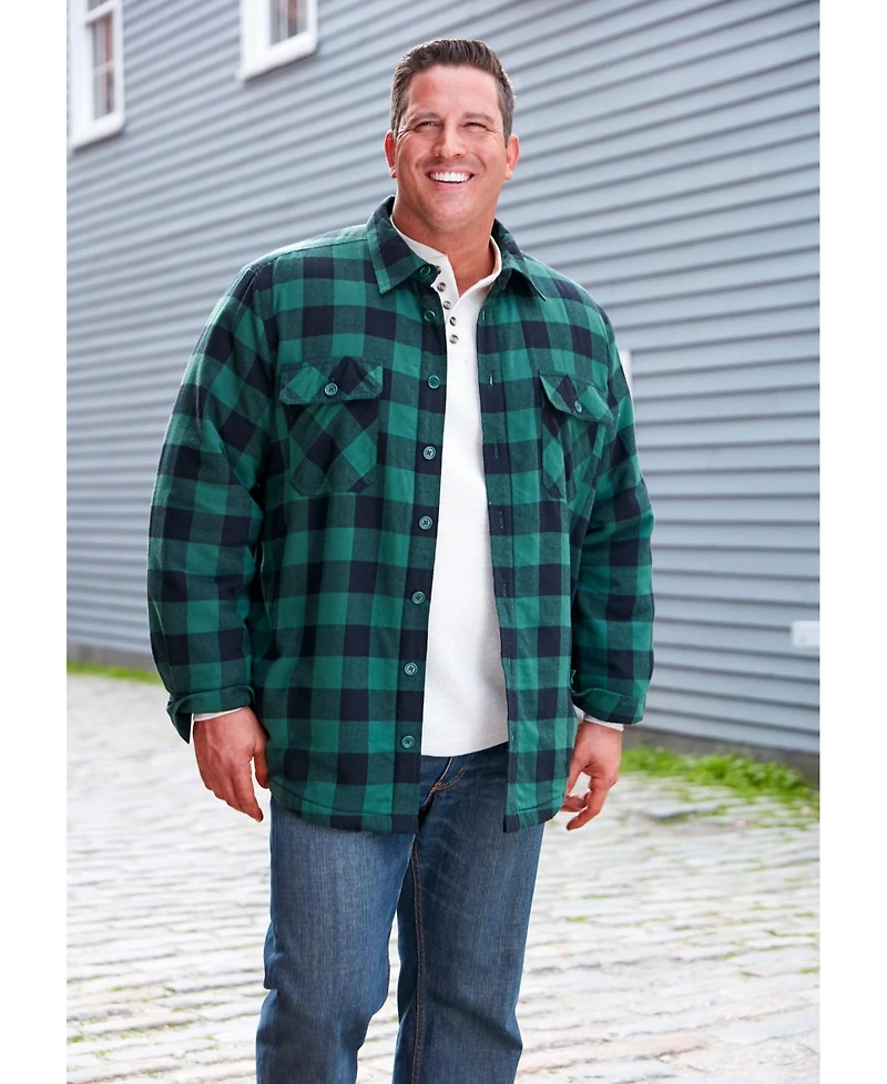 KingSize Big & Tall Fleece Sherpa Shirt Jacket