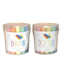 CocoNut Outdoor Rae Dunn Draw. Doodle. Jumbo Sidewalk Chalk 2 Pack