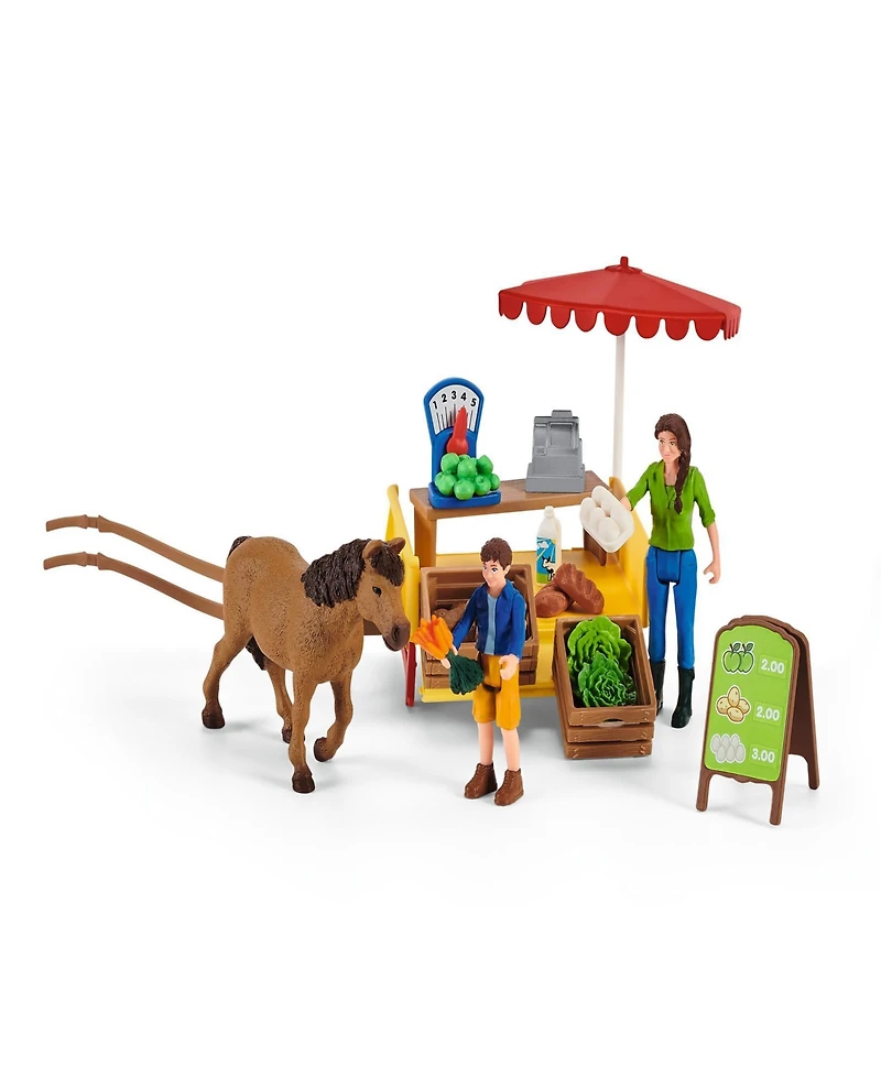 Schleich Farm World Sunny Day Mobile Farm Stand Playset