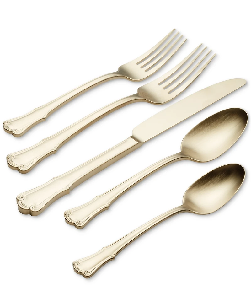 Oneida James Street Champagne 20-Pc. Flatware Set, Service for 4