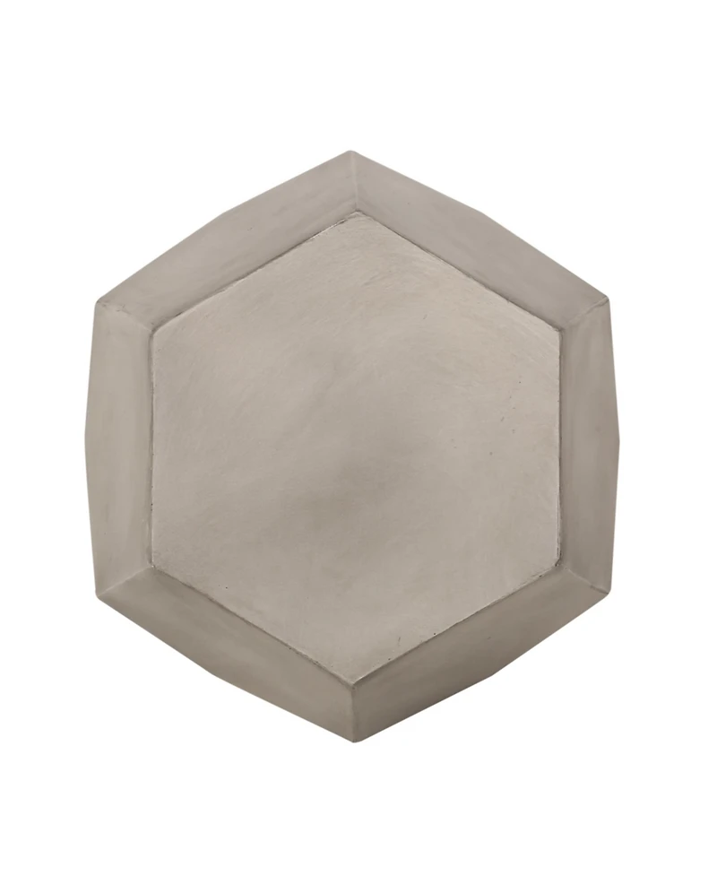 Streamdale Lightweight Concrete Geometric Side Table for Outdoor Spaces