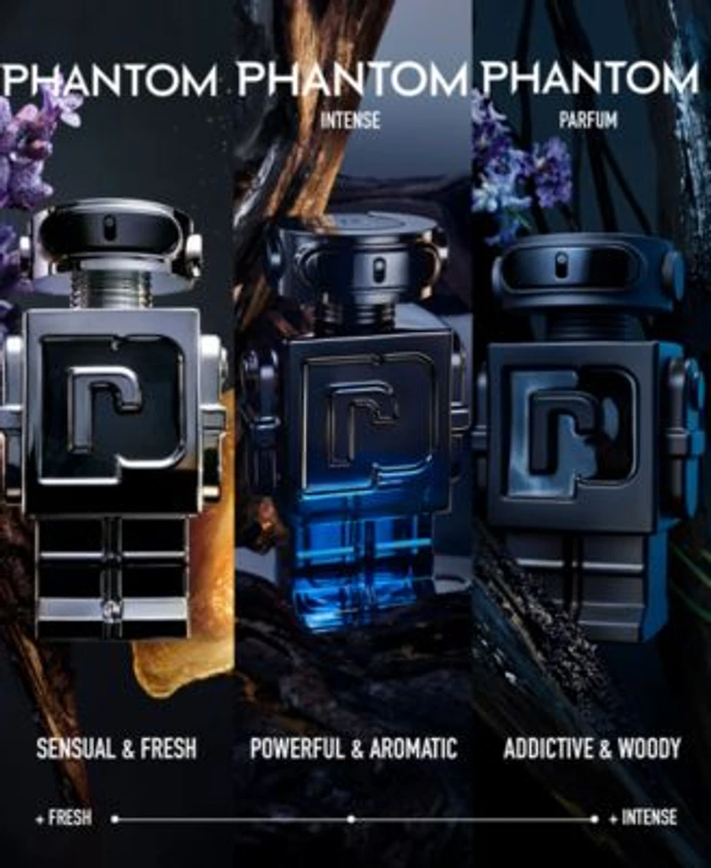 Rabanne Mens Phantom Eau De Parfum Intense Fragrance Collection