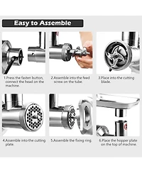 Sugift Heavy Duty 1.5HP 1100W 550LB/h Commercial Grade Meat Grinder