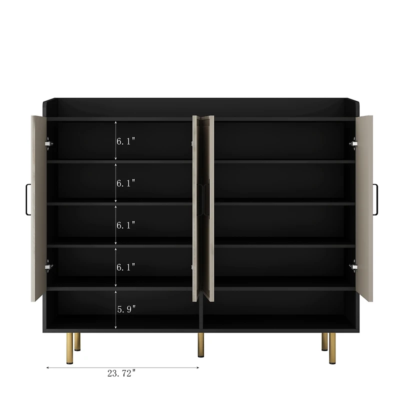 Reliable and Elegant Entryway Shoe Cabinet with Ample Storage