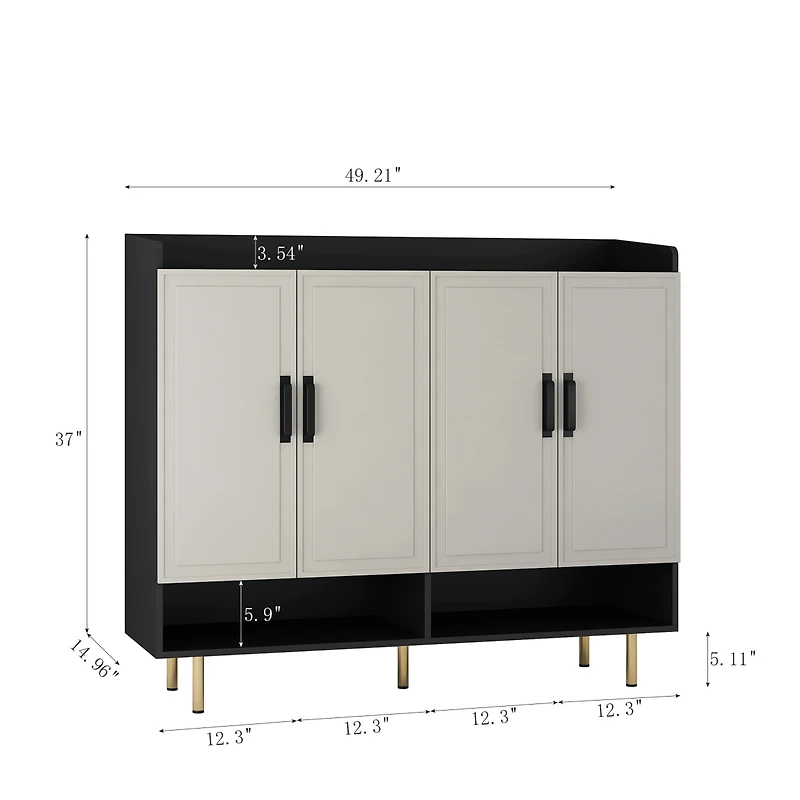 Reliable and Elegant Entryway Shoe Cabinet with Ample Storage