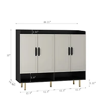 Reliable and Elegant Entryway Shoe Cabinet with Ample Storage