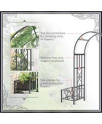Versatile Wedding Arch & Garden Gate Delicate European Chic for Garden and Events