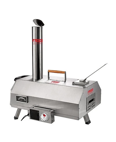 Streamdale 12" Rotatable Outdoor Pizza Oven - Portable and Stainless
