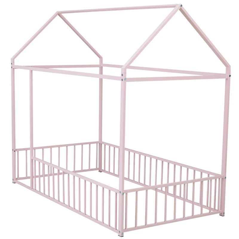 Streamdale Twin Metal Bed with Fence