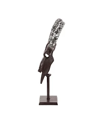Streamdale Bronze Handcrafted Aluminum Bull Skull Decor with Stand