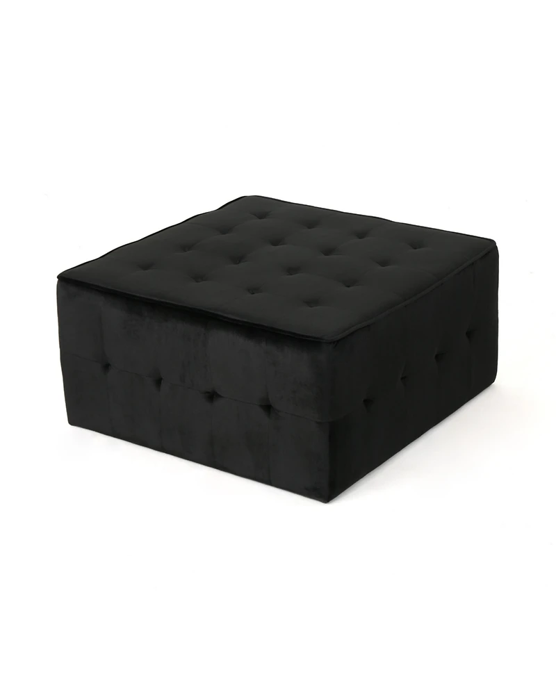 Streamdale Oversized Tufted Velvet Ottoman for Comfort & Style
