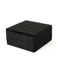 Streamdale Oversized Tufted Velvet Ottoman for Comfort & Style