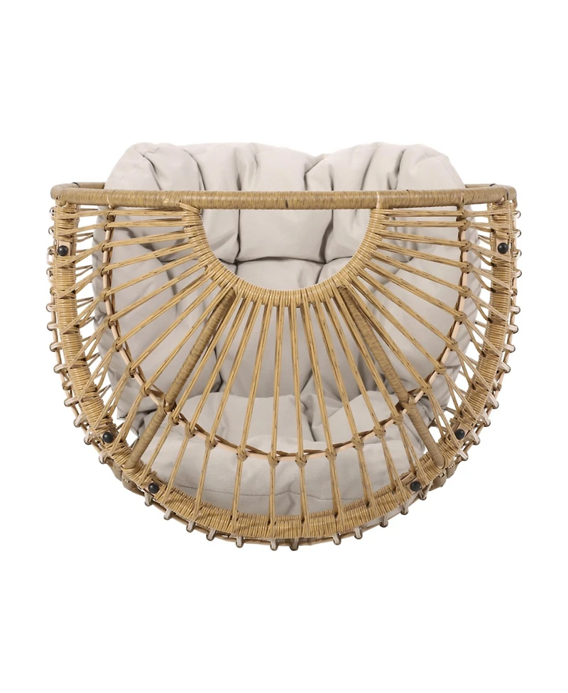 Streamdale Berkshire Outdoor Swivel Egg Chair with Water-Resistant Cushion