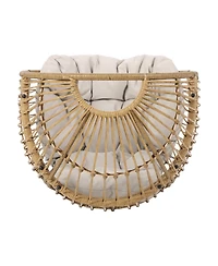 Streamdale Berkshire Outdoor Swivel Egg Chair with Water-Resistant Cushion