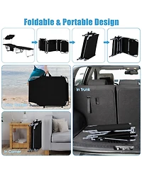 Slickblue Set of 2 Portable Reclining Chair with 5 Adjustable Positions