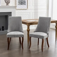 Simplie Fun Luxurious Back Dining Chairs with High Backrest for Comfort
