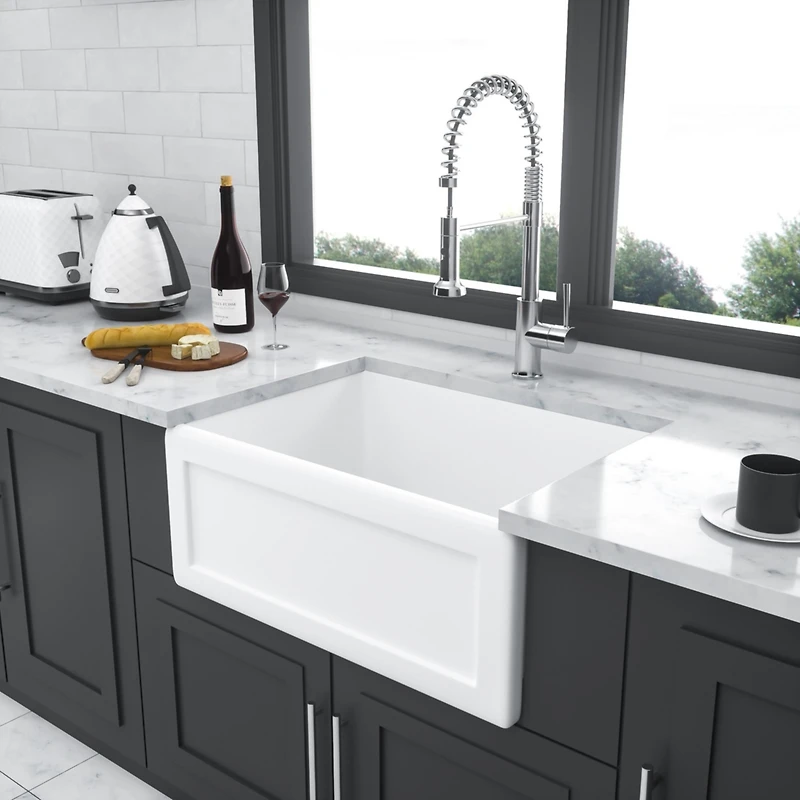 Streamdale 24" Ceramic Farmhouse Kitchen Sink