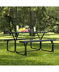 Slickblue Picnic Table Bench Set for Outdoor Camping