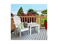 Slickblue Acacia Wood Outdoor Adirondack Chair with Ergonomic Design