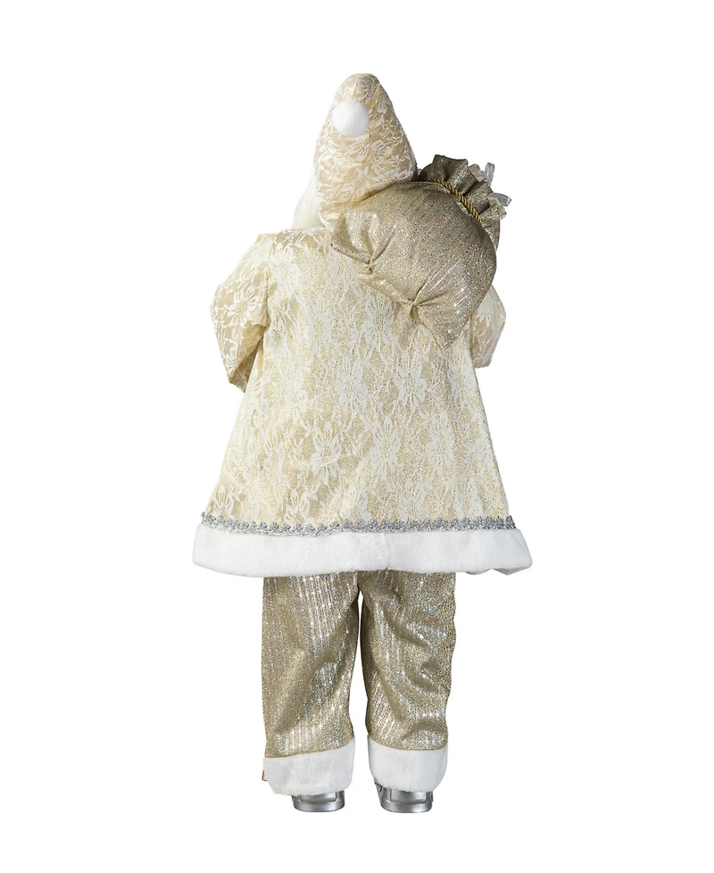 Glitzhome 35 H Oversized Christmas Elegant Santa Figurine
