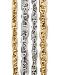 Michael Kors Gold Tone Or Silver Tone Astor Link Chain Necklace Collection