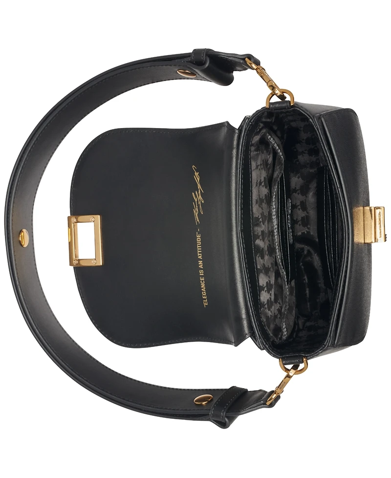 Karl Lagerfeld Paris Ivette Leather Crossbody