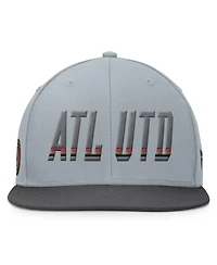 Fanatics Men's Gray Atlanta United Fc Smoke Snapback Hat