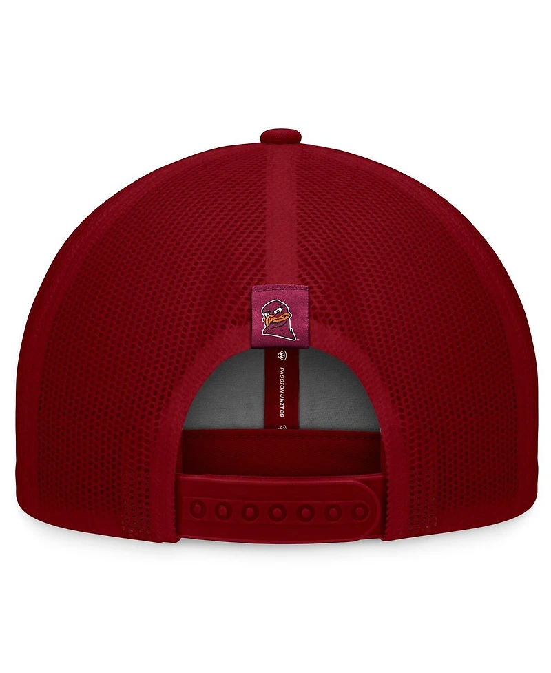 Top of the World Men's Maroon Virginia Tech Hokies Carson Trucker Adjustable Hat