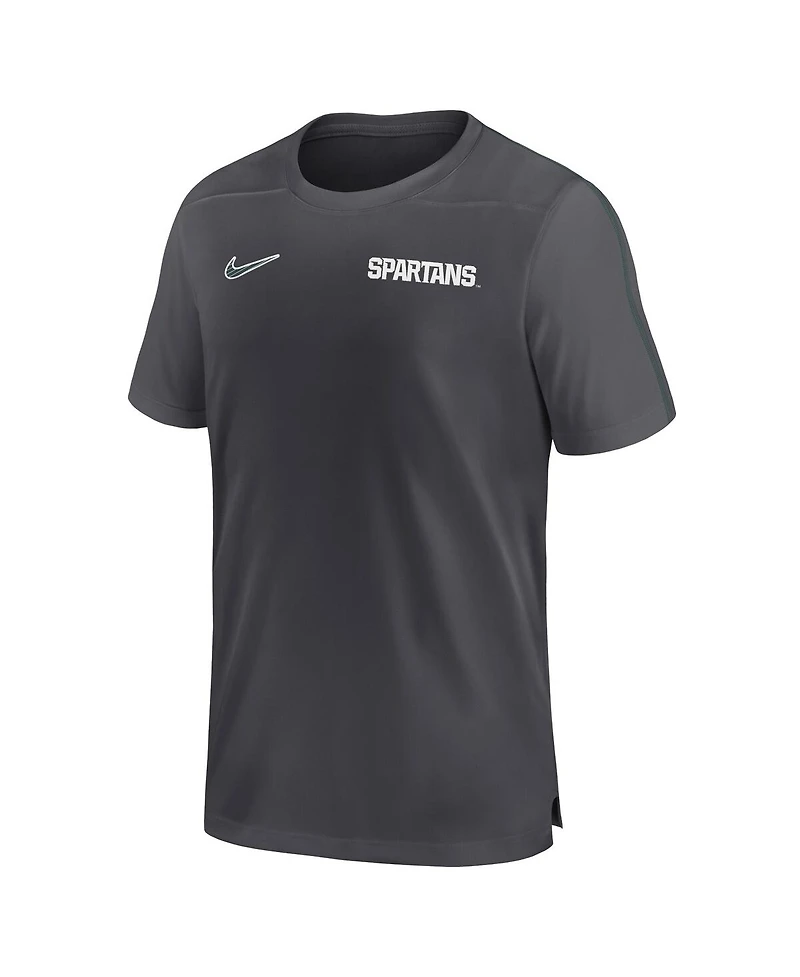Nike Men's Michigan State Spartans 2024 Sideline Coach Performance T-shirt
