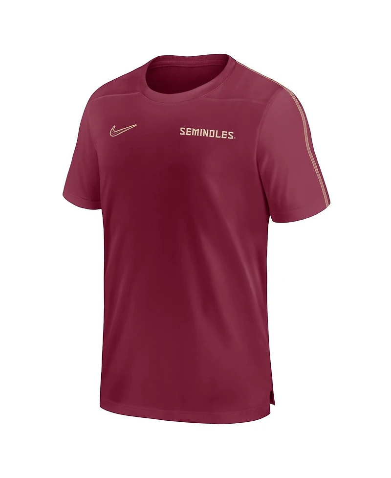 Nike Men's Florida State Seminoles 2024 Sideline Coach Performance T-shirt