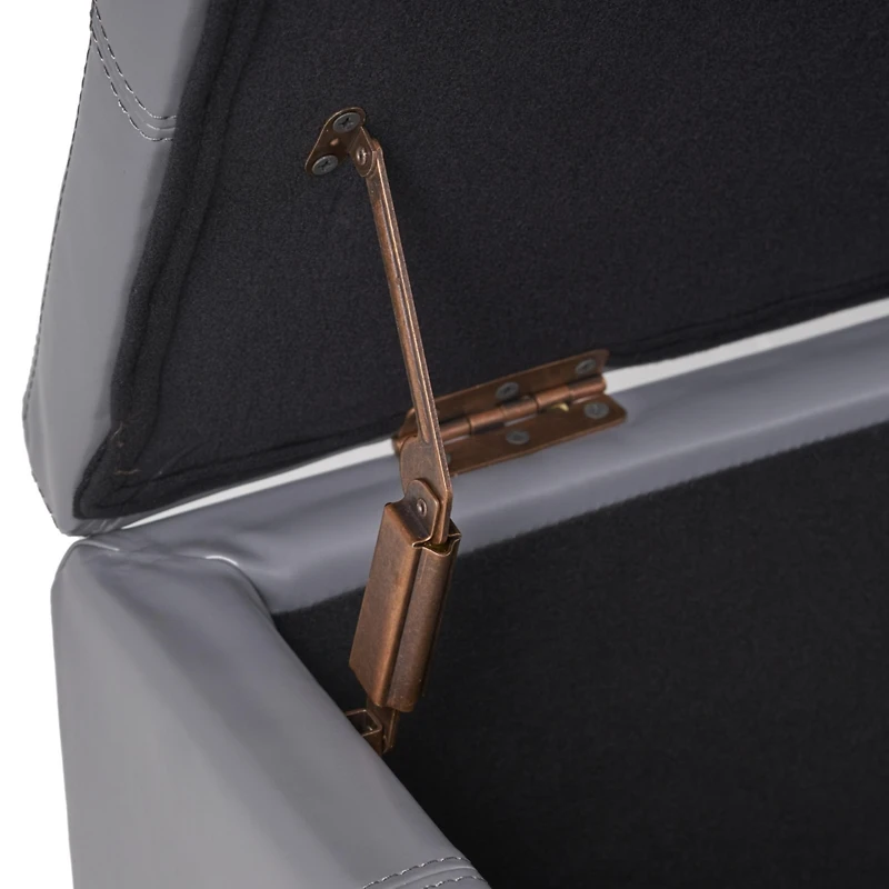 Glouster Storage Ottoman - Contemporary Upholstered Footrest with Hidden Storage