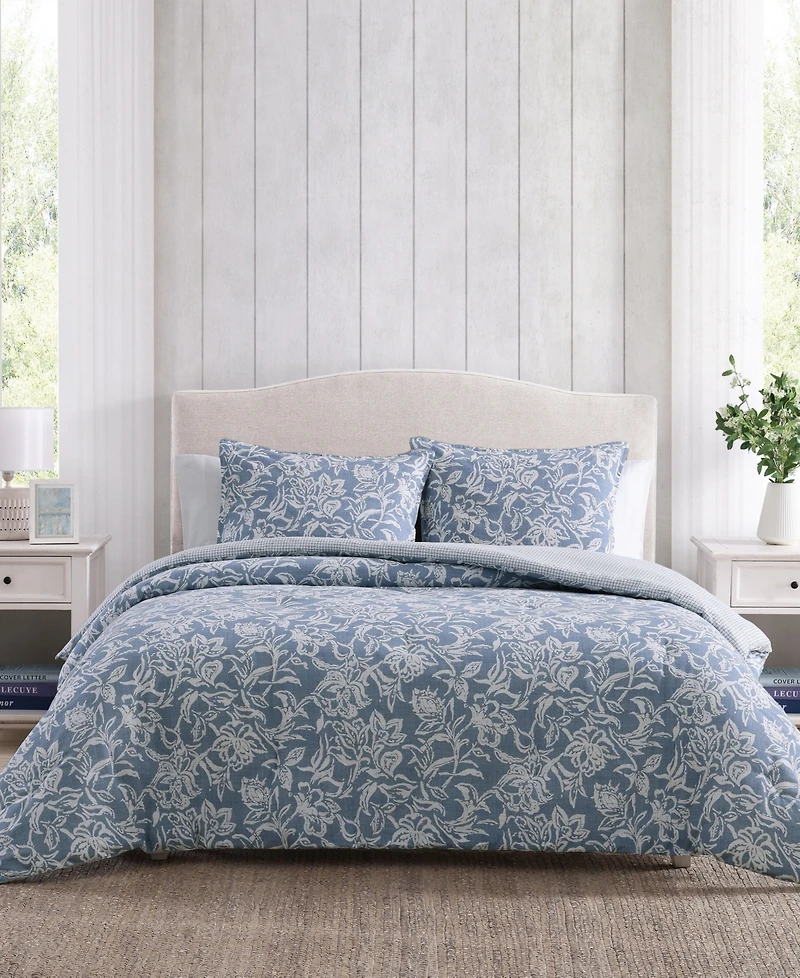 Nautica Tortola 3 Piece Duvet Cover Set, Full/Queen